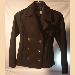 Michael Kors Black blazer-jacket w/gold MK Buttons